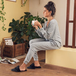 Furry Home Slippers Black