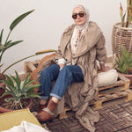 Chains Combat Boots Camel