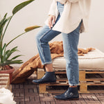 Monk-Strap Boots Navy