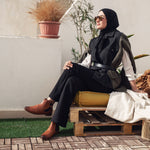 Buckled Chelsea Boots Camel