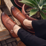 Single Buckle Strap Camel