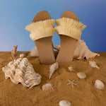 Pleated Slippers Off-White