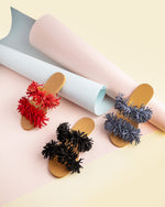 Double Strap Slippers Black