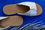 Criss-Cross Tally Slippers Beige